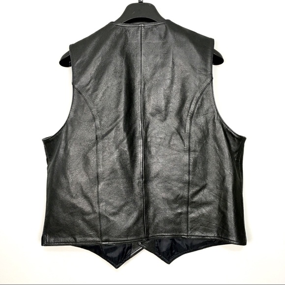 Vintage Wilson’s Leather Snap Vest Full Leather - Picture 3 of 9